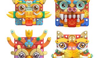 一二三年级的龙年画